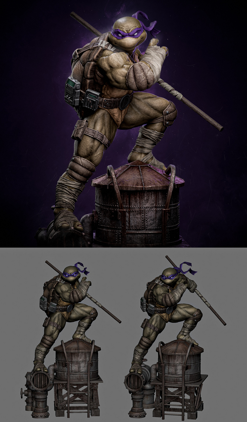 TMNT Donatello 3D打印模型|TMNT – Donatello – 3D Print Model