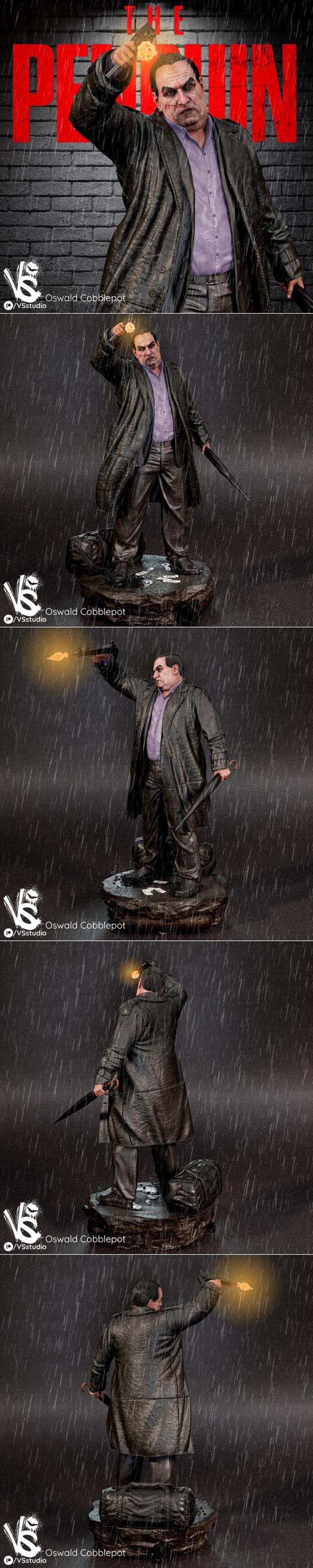 VSstudio – 蝙蝠侠企鹅人 3D打印模型|VSstudio – The Penguin from The Batman and bust – 3D Print Model STL