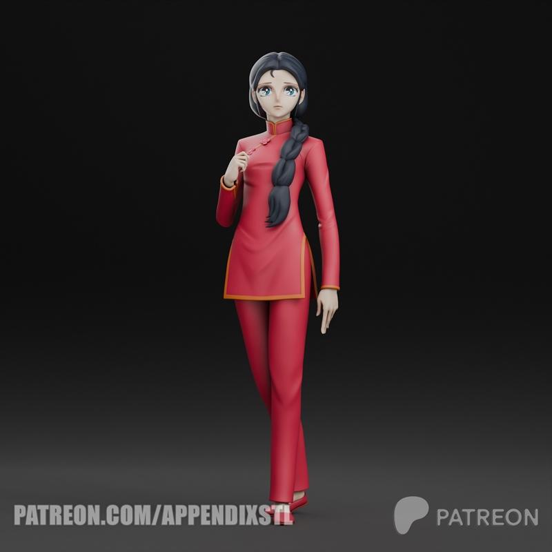 顺睿 - 3D打印模型 - 动漫游戏角色|Shun rei – 3D Print Model OBJ