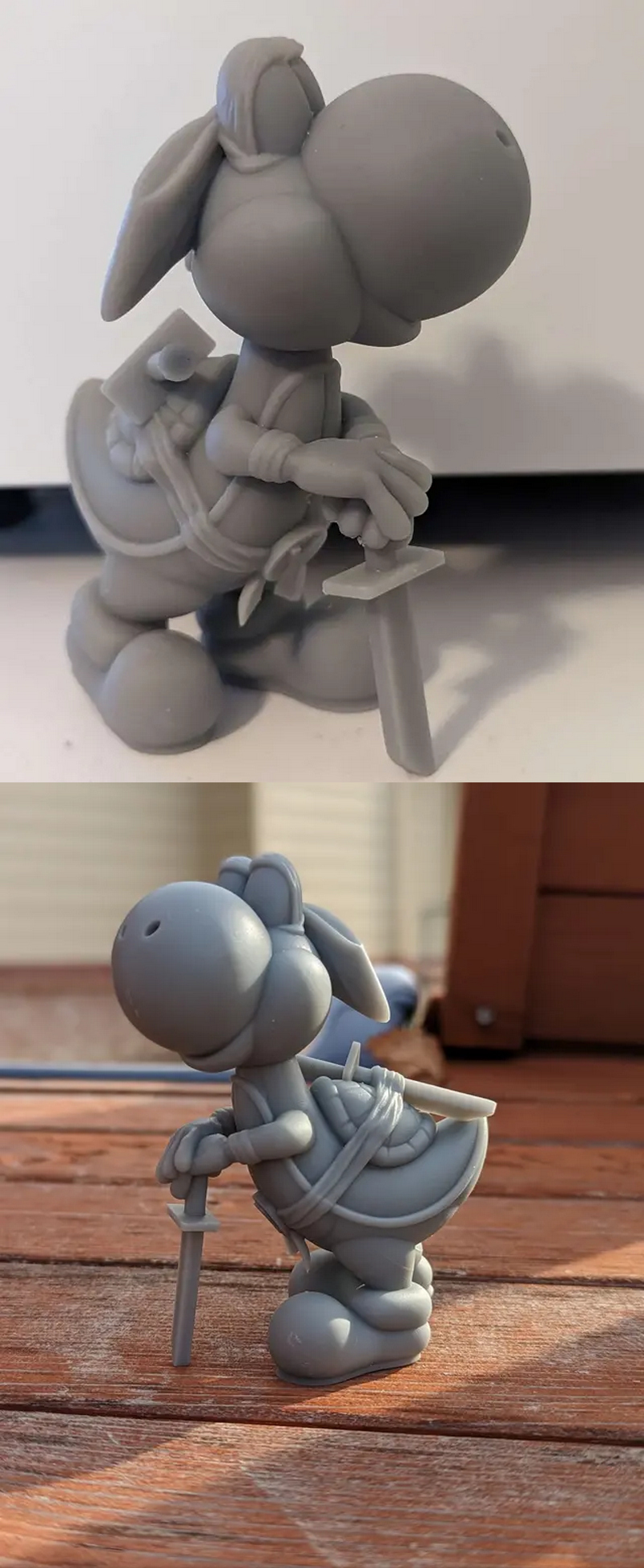 乐高与莱昂纳多的3D打印模型|Yoshi X Leonardo – 3D Print Mode