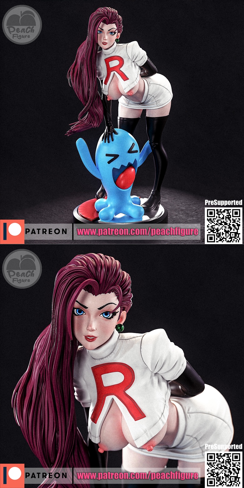 桃形少女——杰西——3D打印模型|Peach Figure – Jessie – 3D Print Model STL