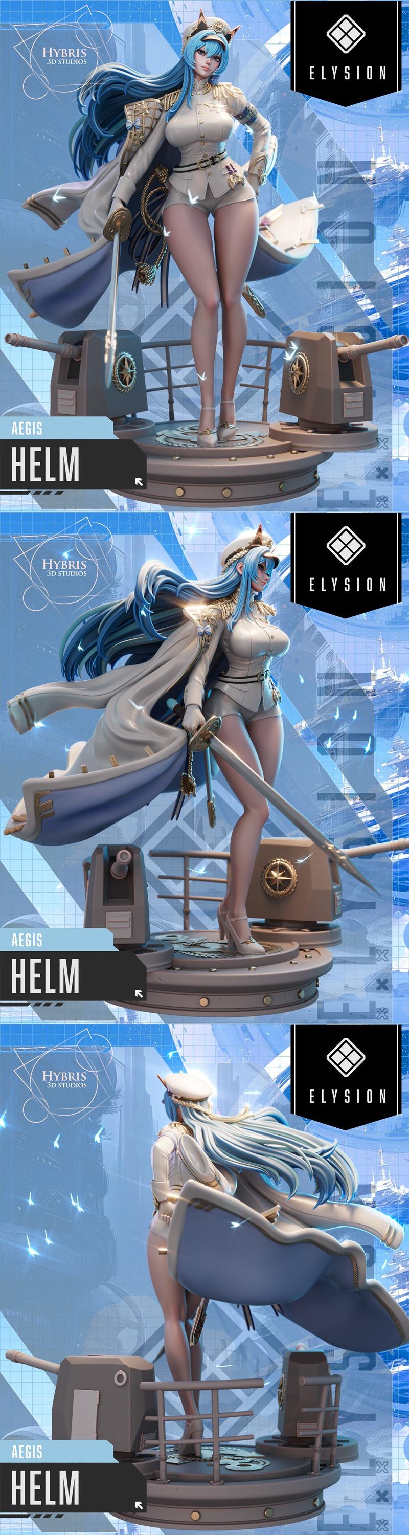 Hybris Studio – 赛博朋克机械师 3D打印模型 STL|Hybris Studio – Helm – 3D Print Model STL