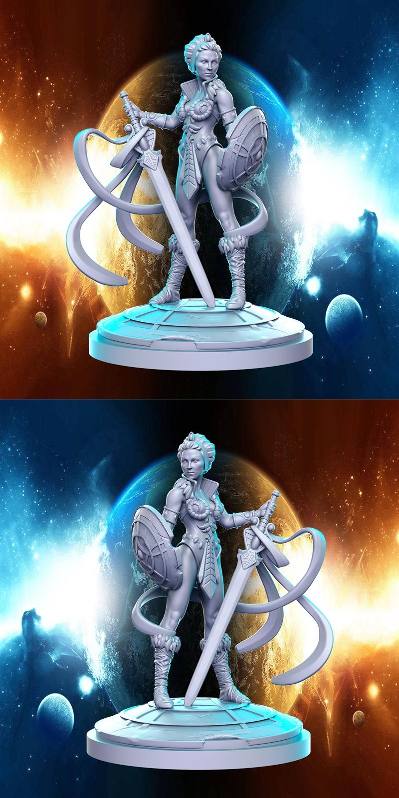 Teela - 动漫游戏角色3D打印模型|Teela – 3D Print Model STL