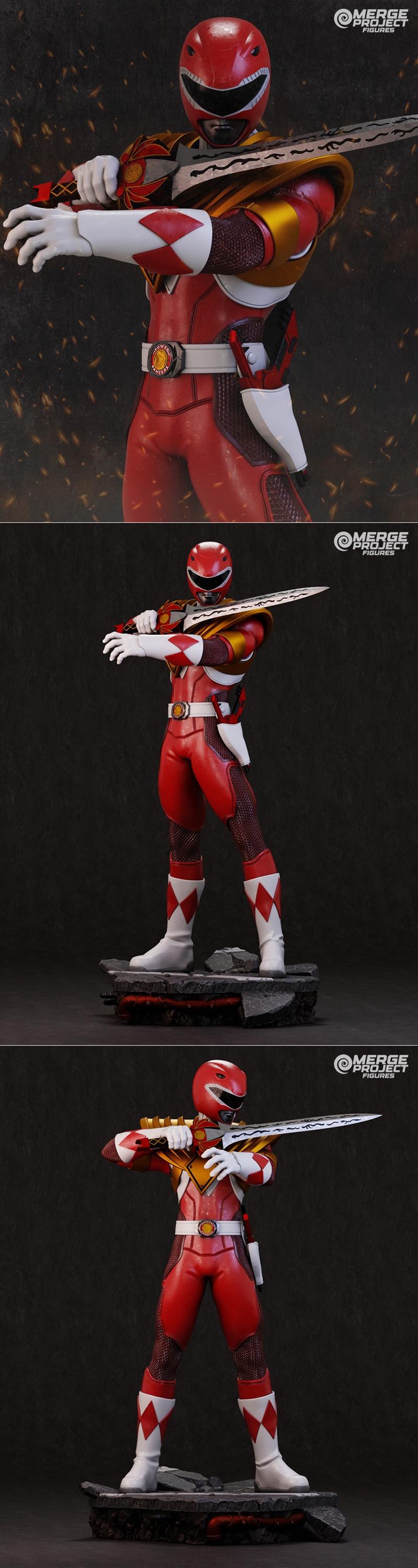 Power Rangers红战士 3D打印模型|Power Ranger – Red Ranger – 3D Print Model STL