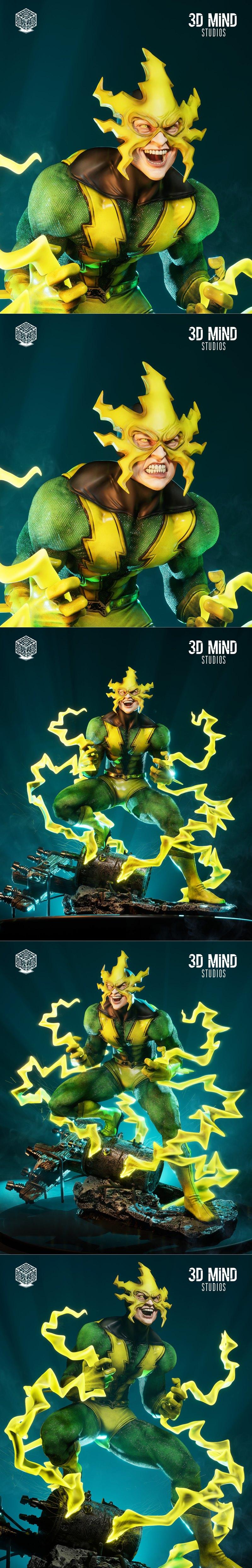 3D打印模型：电音风格动漫角色立体模型|3D Mind – Electro – 3D Print Model STL