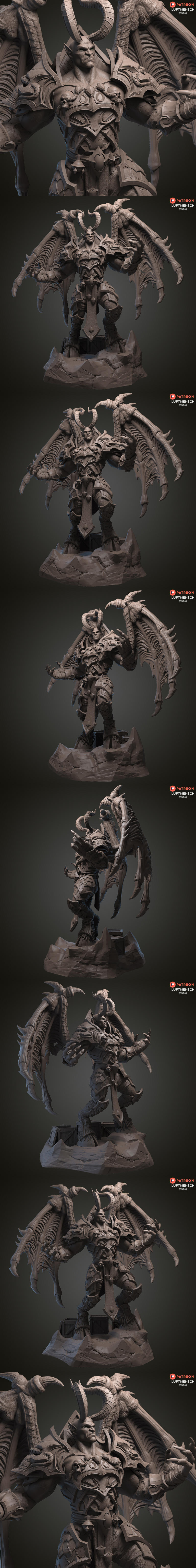 Mal’ganis - 3D打印动漫角色模型|Mal’ganis – 3D Print Model