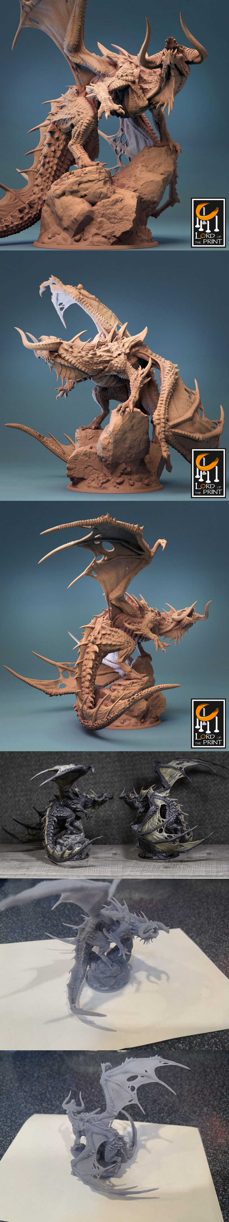 暗龙——3D打印模型|Dark Dragon – 3D Print Model