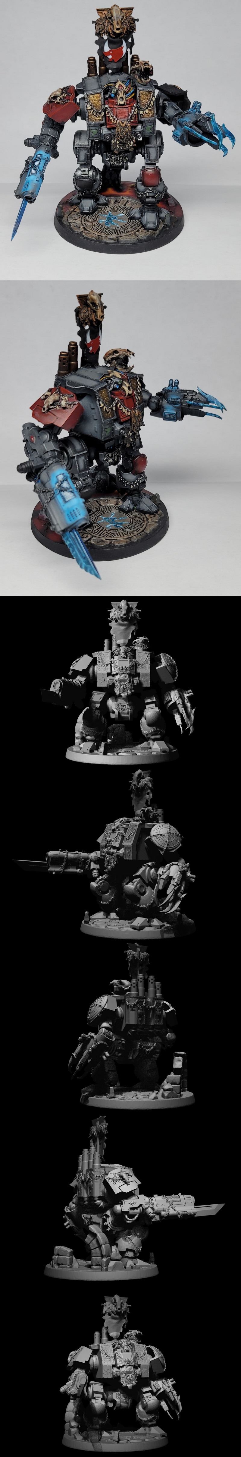 神圣熊族古文战车——3D打印模型|Venerated Bear Clan Runic Dreadnought – 3D Print Model