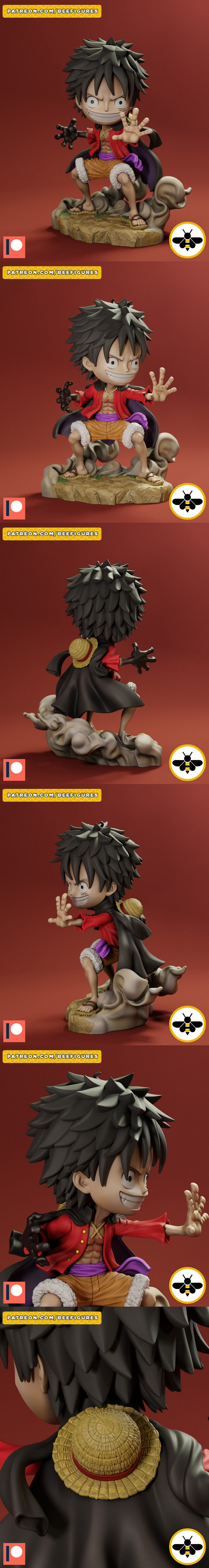 《海贼王》路飞 3D打印模型|Luffy – One Piece – 3D Print Model