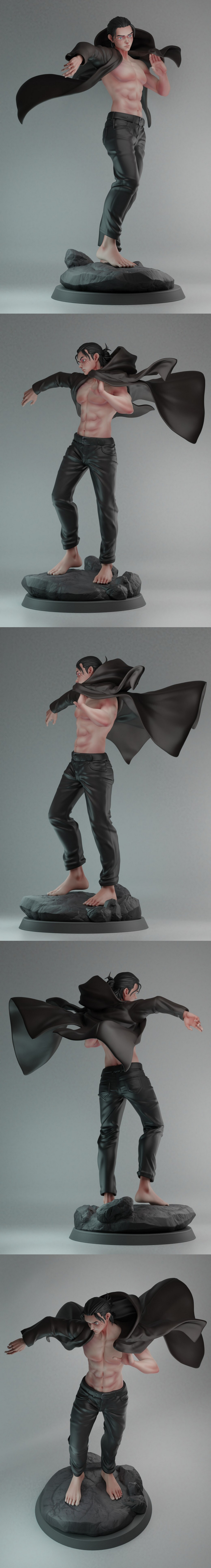 《进击的巨人》艾伦·耶格尔 3D打印模型|Eren Jeager – Attack on Titan – 3D Print Model