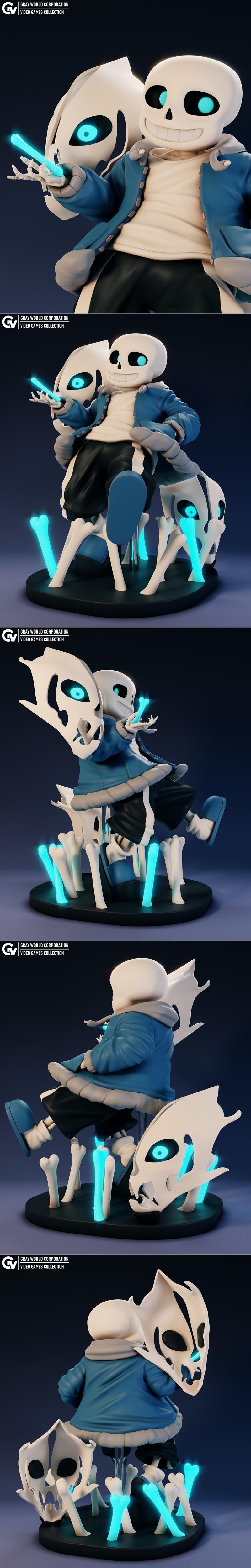Sans - 3D打印模型 - 诡秘之主|Sans – 3D Print Model STL