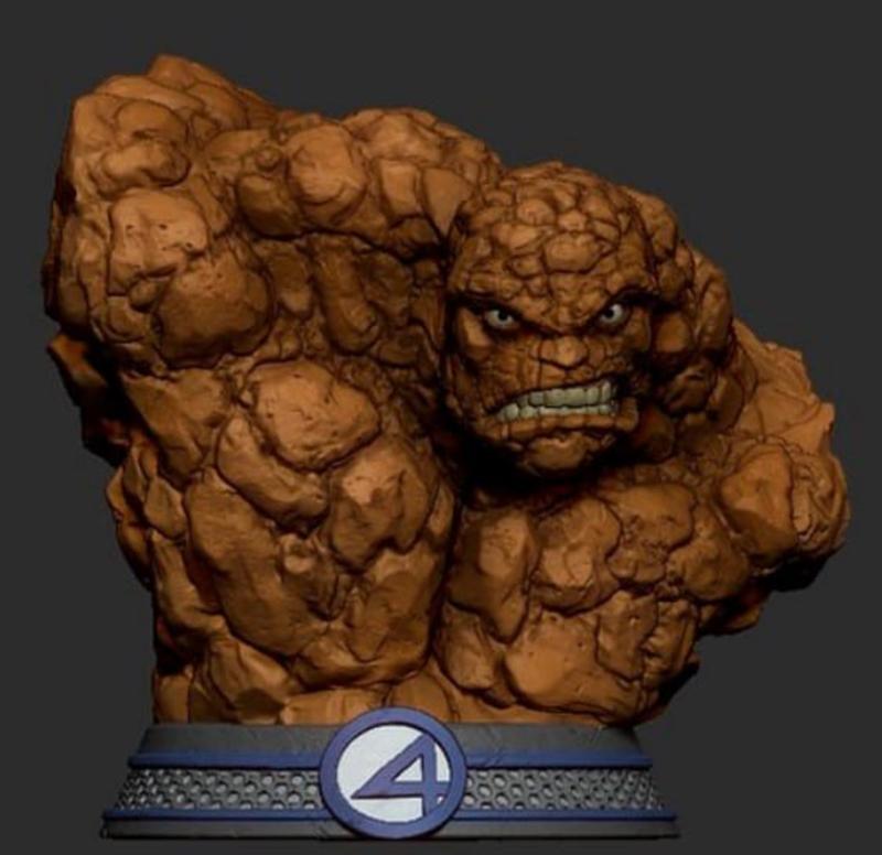 3D打印模型：Mind系列爆破装置——3D打印可玩角色模型|3D Mind – The Thing Bust – 3D Print Model STL