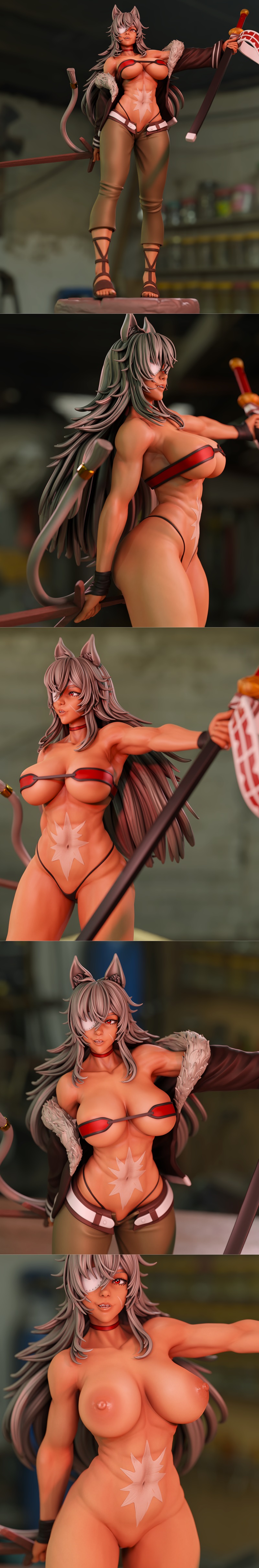 3D打印模型：《咒术回战》吉斯莱娜·德多利亚|3DMomoji – Ghislaine Dedoldia – Mushoku Tensei – 3D Print Model STL