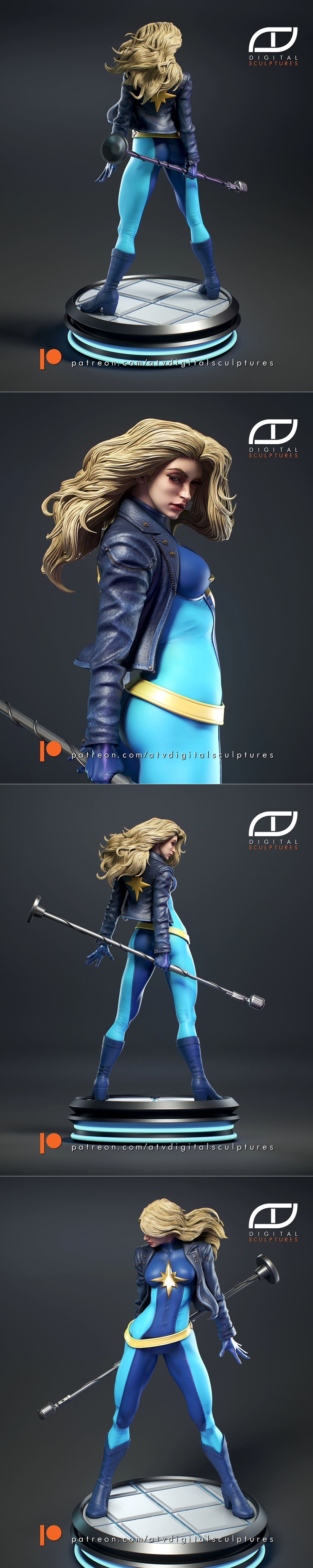 ATV数字雕塑 Dazzler 3D打印模型|ATV Digital Sculptures – Dazzler – 3D Print Model STL