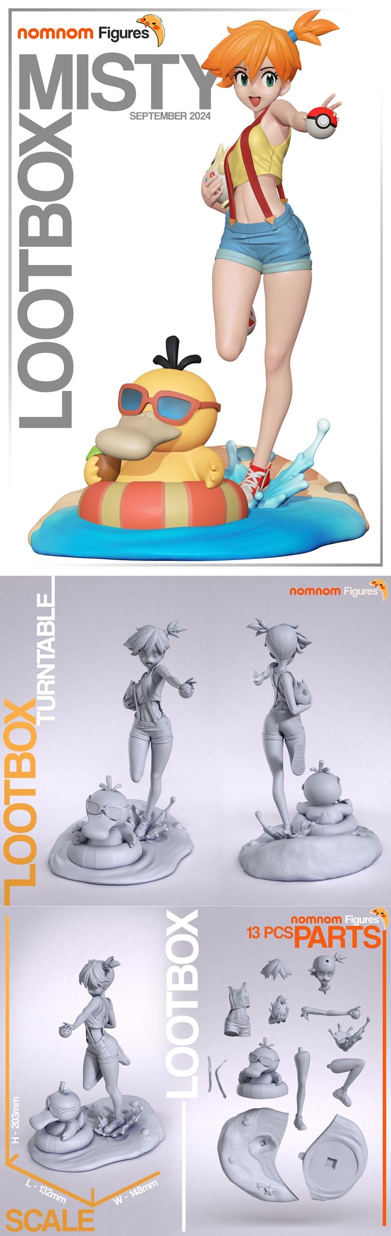 NomNom工作室 misty 3D打印模型|NomNom Figures – Misty – 3D Print Model STL