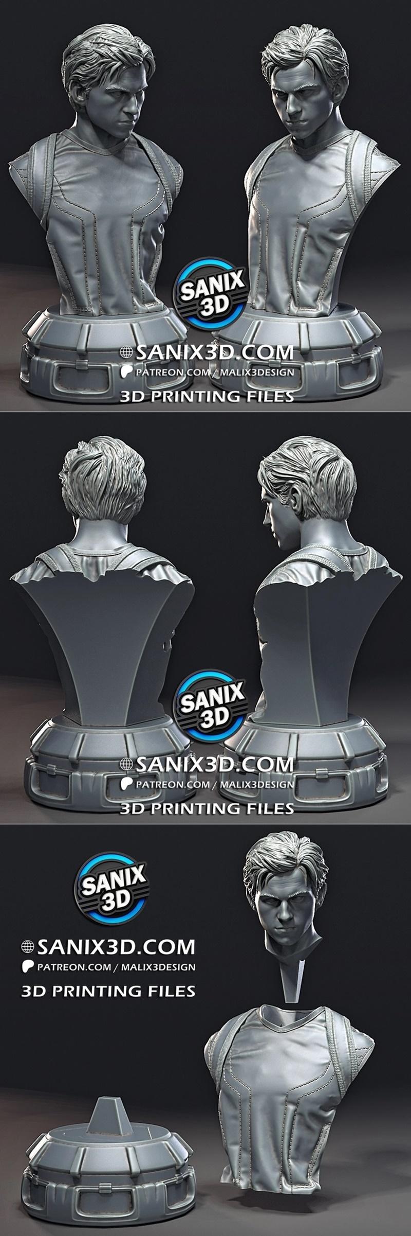 Sanix传奇系列——彼得（雕像）3D打印模型|Sanix – LEGEND – Peter (bust) – 3D Print Model STL