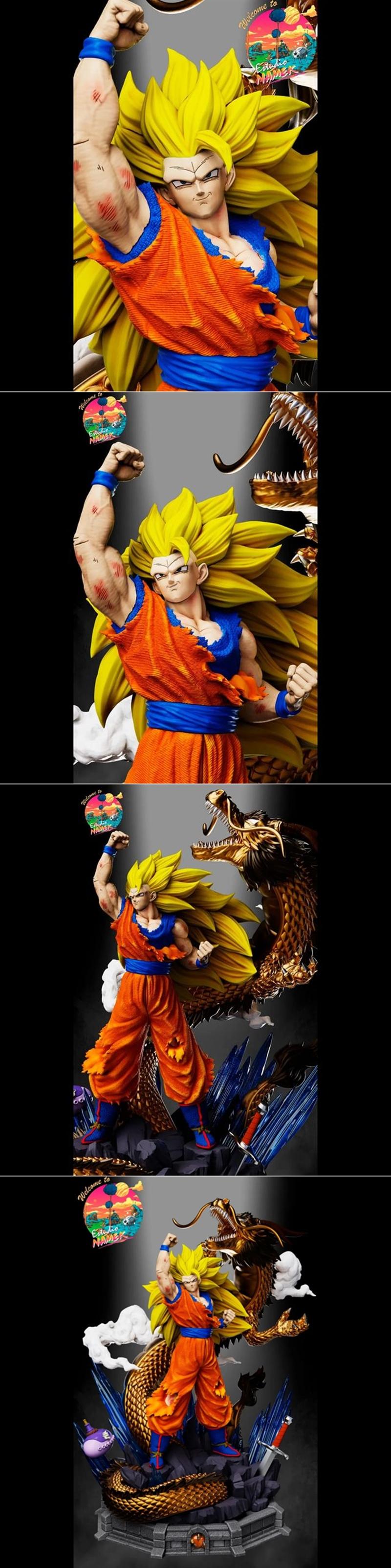 悟空超级赛亚人3龙拳 - 名护工作室 - 3D打印模型|Goku Super Saiyan 3 Dragon Fist – Namek Studio – 3D Print Model STL