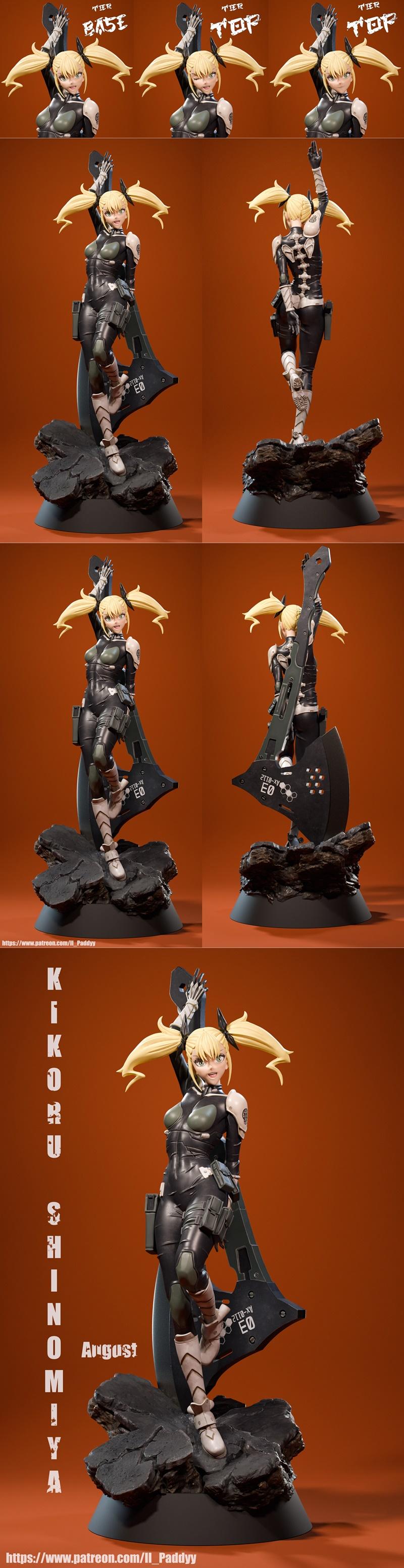 IL Paddyy - Kikoru Shinomiya - 3D打印模型|IL Paddyy – Kikoru Shinomiya – 3D Print Model STL