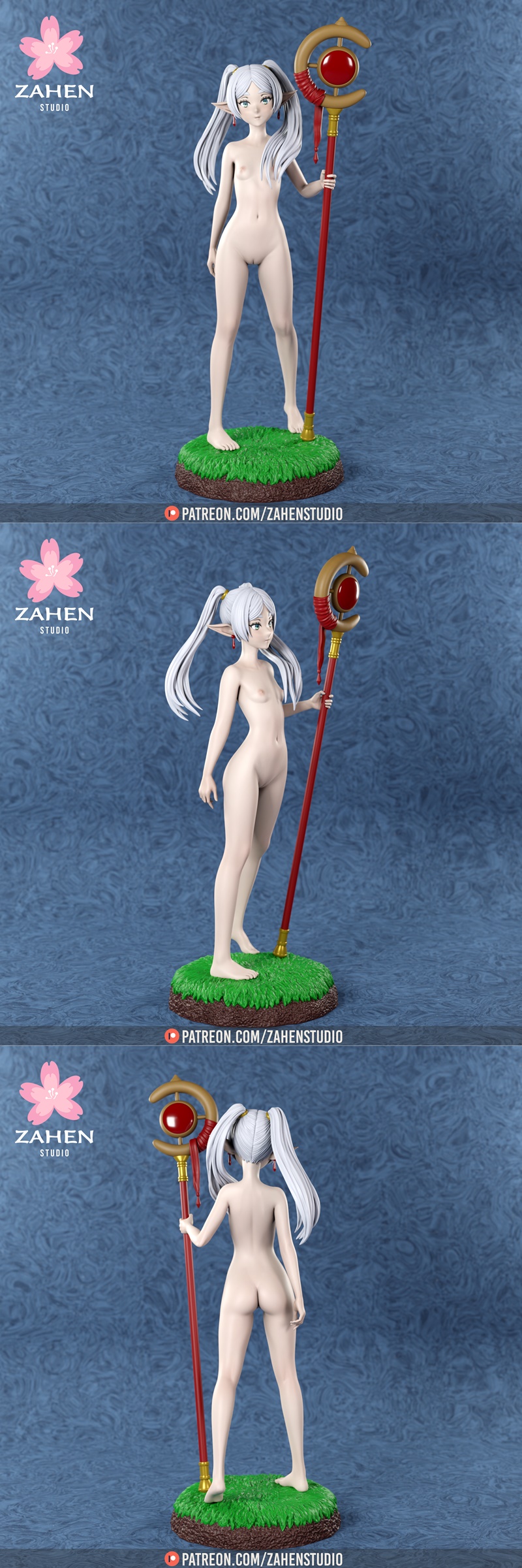 Zahen Studio - 《Frieren》3D打印模型|Zahen Studio – Frieren – 3D Print Model STL