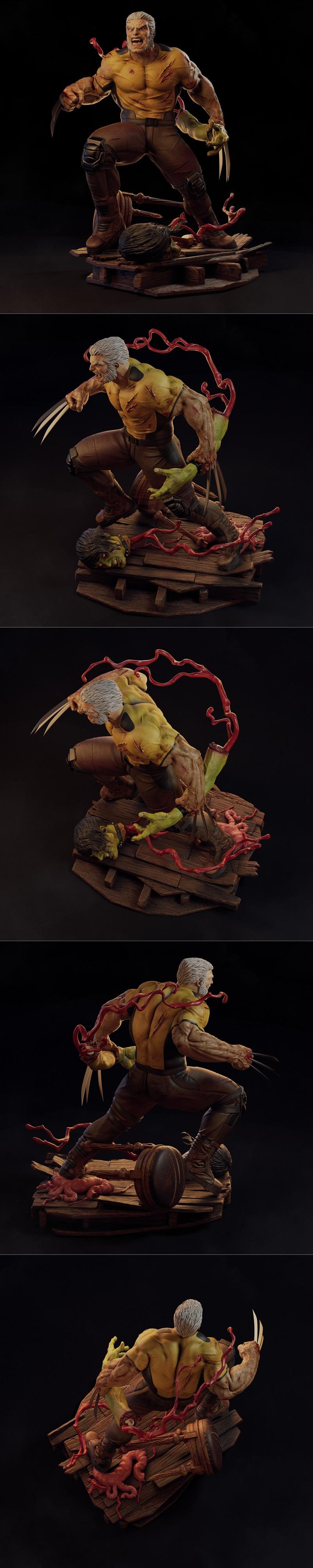 老约翰·罗根 3D打印模型|Old Man Logan – 3D Print Model STL