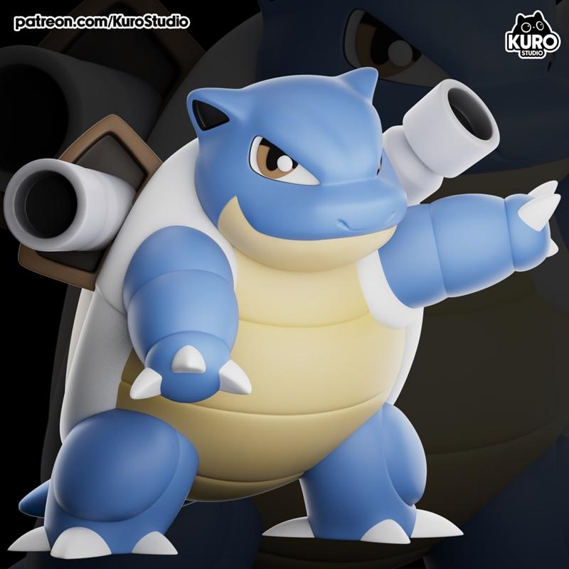 Kuro Studio - 水箭鱼 - 3D打印模型|Kuro Studio – Blastoise – 3D Print Model STL