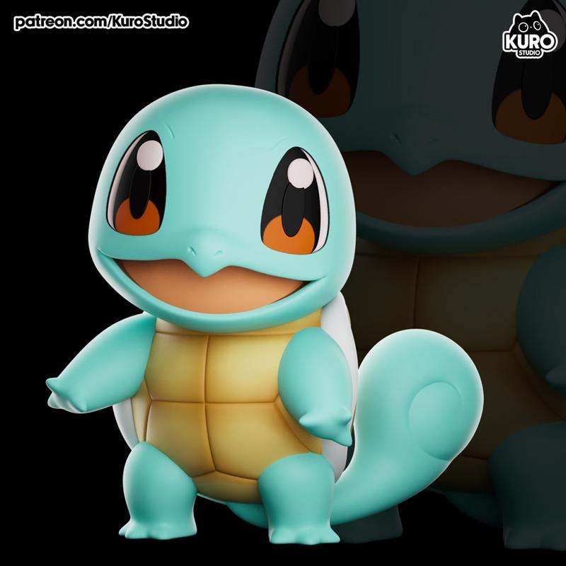 Kuro Studio - 希鲁特 - 3D打印模型|Kuro Studio – Squirtle – 3D Print Model STL
