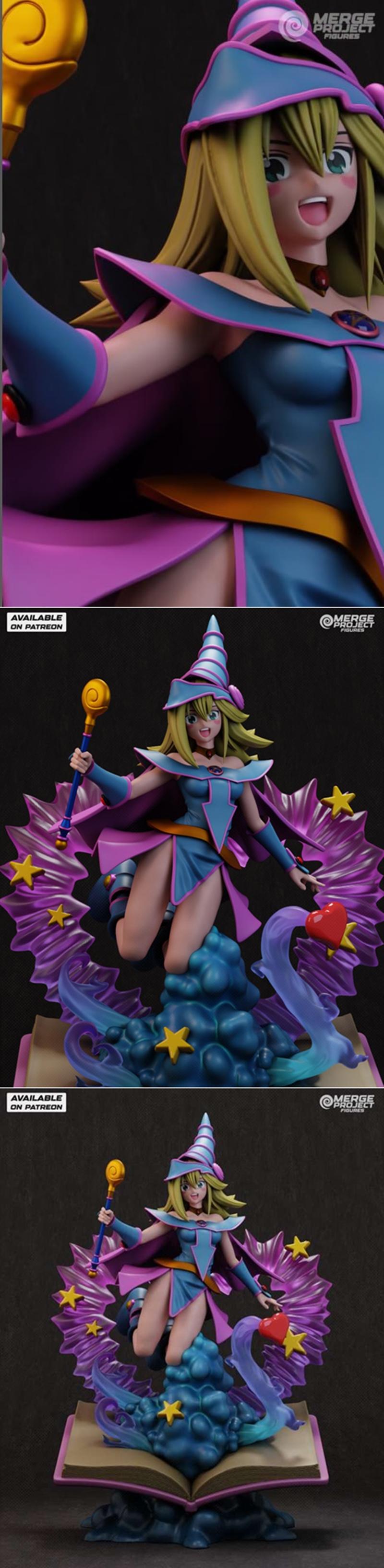 暗黑魔导girl - 魔兽卡牌3D打印模型|Dark Magician Girl – Yugioh – 3D Print Model STL