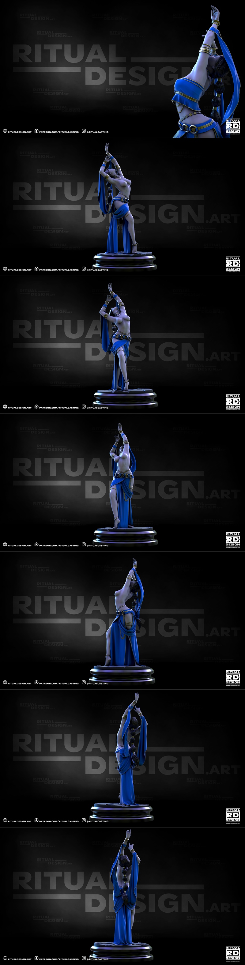 萨迪亚 3D打印模型|Ritual Casting – Saadiya – 3D Print Model STL