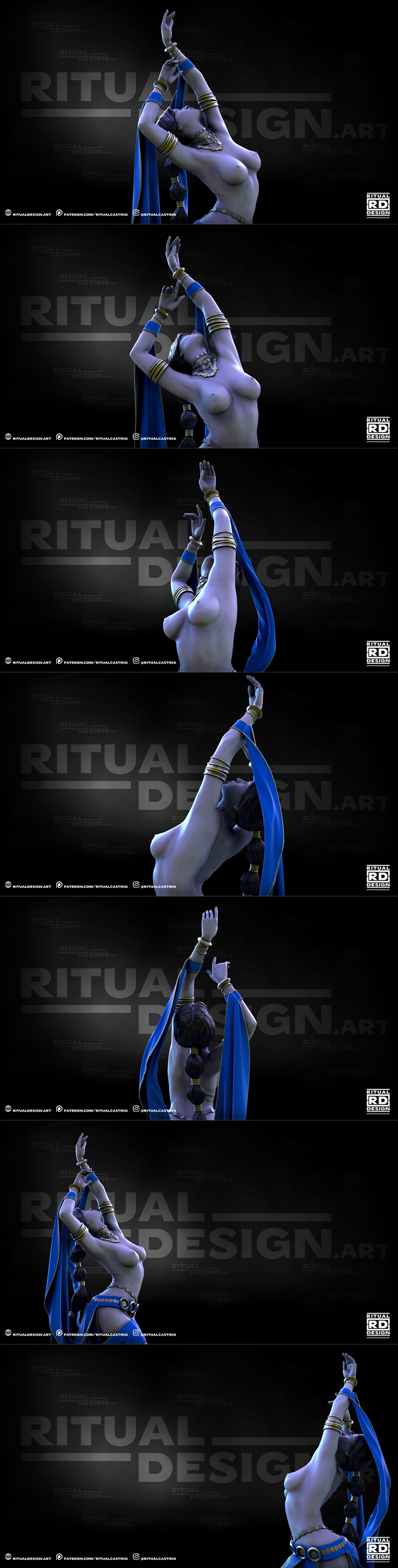 萨迪亚 3D打印模型|Ritual Casting – Saadiya – 3D Print Model STL