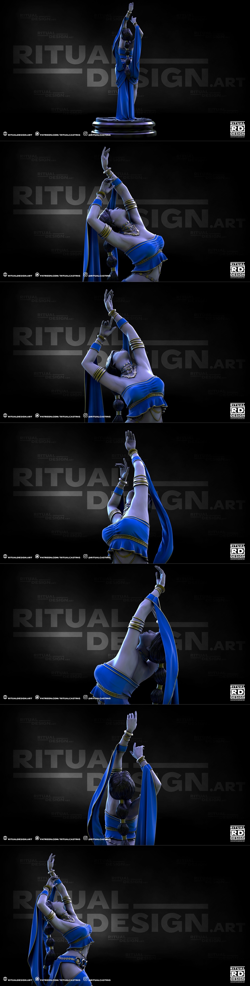 萨迪亚 3D打印模型|Ritual Casting – Saadiya – 3D Print Model STL