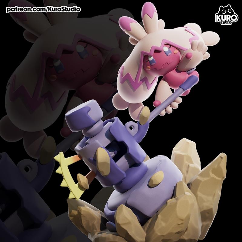 Kuro Studio - 墨滴 - 3D打印模型|Kuro Studio – Tinkaton – 3D Print Model STL