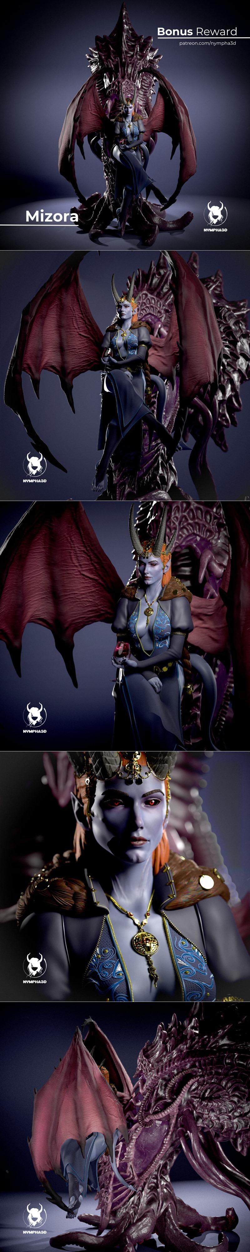 Nympha - Mizora 3D打印模型|Nympha – Mizora – 3D Print Model STL