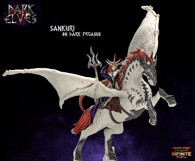 暗色天马——3D打印模型|Dark Pegasus – 3D Print Model STL