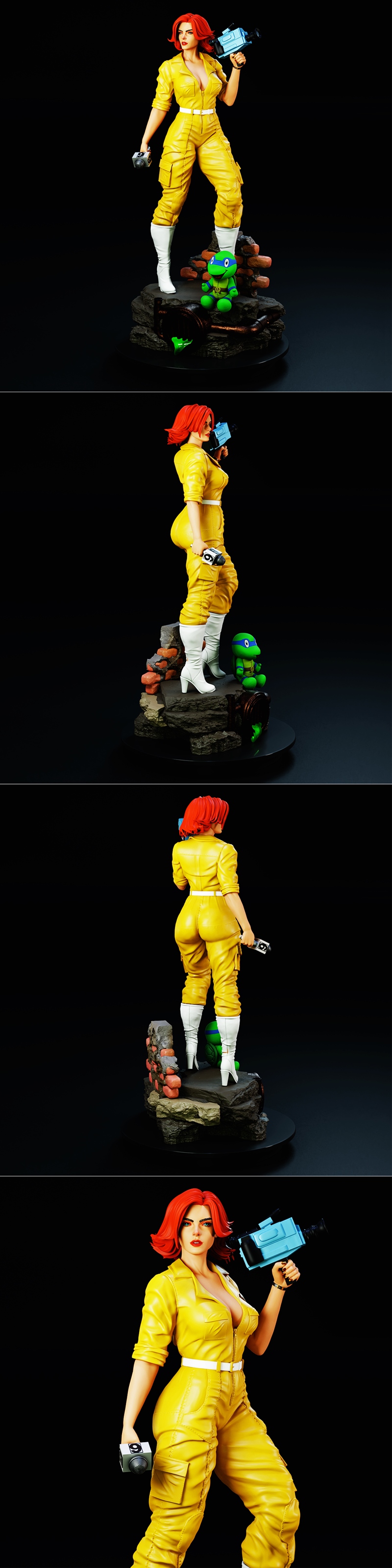 BrunoArt3D - 阿普尔·奥尼尔 - 3D打印模型|BrunoArt3D – April O’Neil – 3D Print Model STL