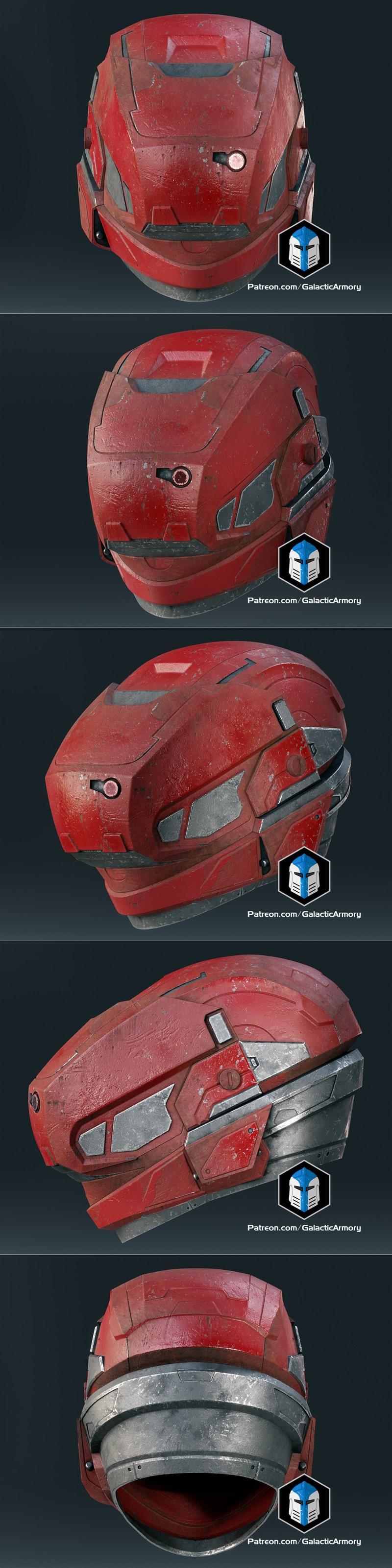 Gungnir头盔V3 3D打印模型|Gungnir Helmet V3 – Galactic Armory – 3D Print Model STL