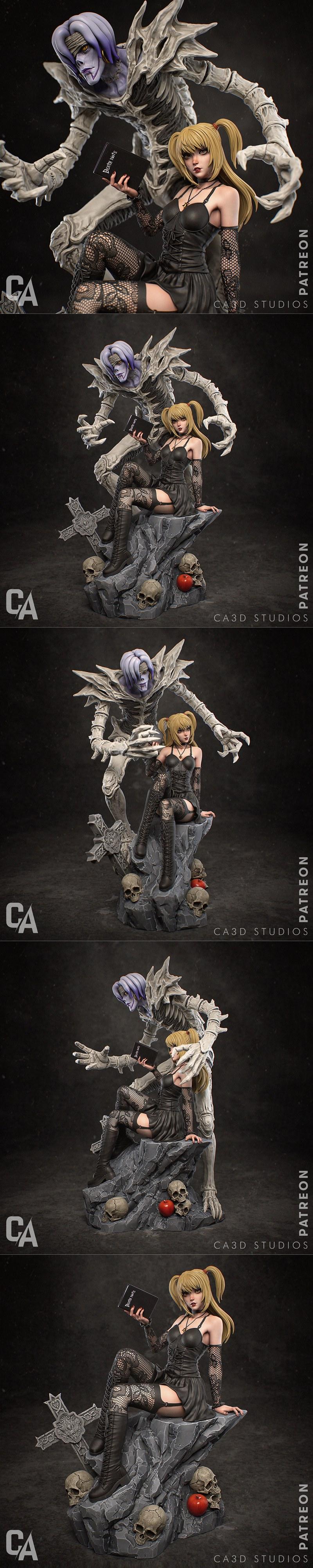 Ca 3d Studios - Misa Amane - 3D打印模型|Ca 3d Studios – Misa Amane – 3D Print Model STL
