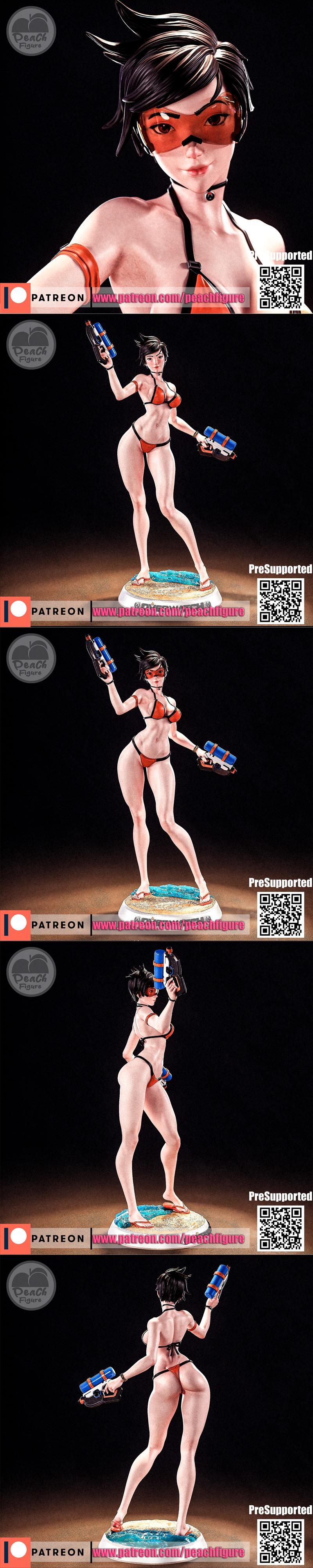 佩奇造型 - tracer - 3D打印模型|Peach Figure – Tracer – 3D Print Model STL