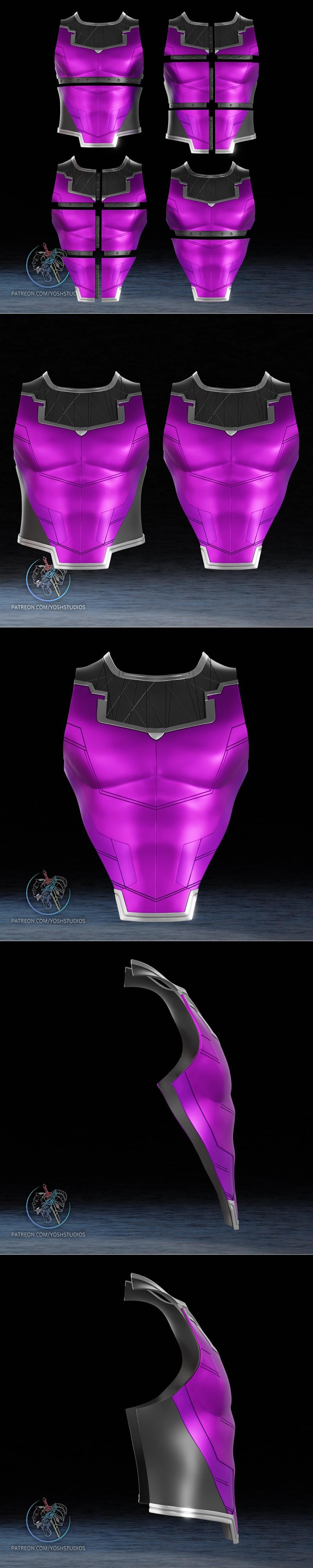 MCU战甲模型3D打印文件|MCU Gambit Chest – 3D Print Model STL