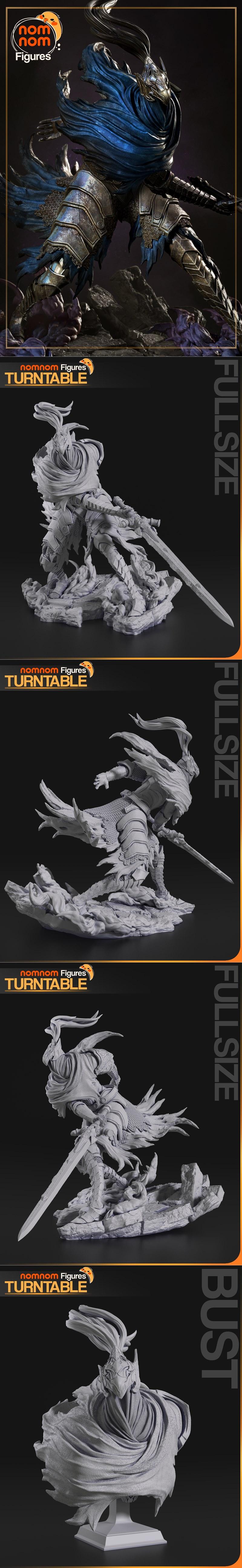 暗黑之魂 Artorias 3D打印模型|Nomnom Figures – Artorias – Dark Souls – 3D Print Model STL