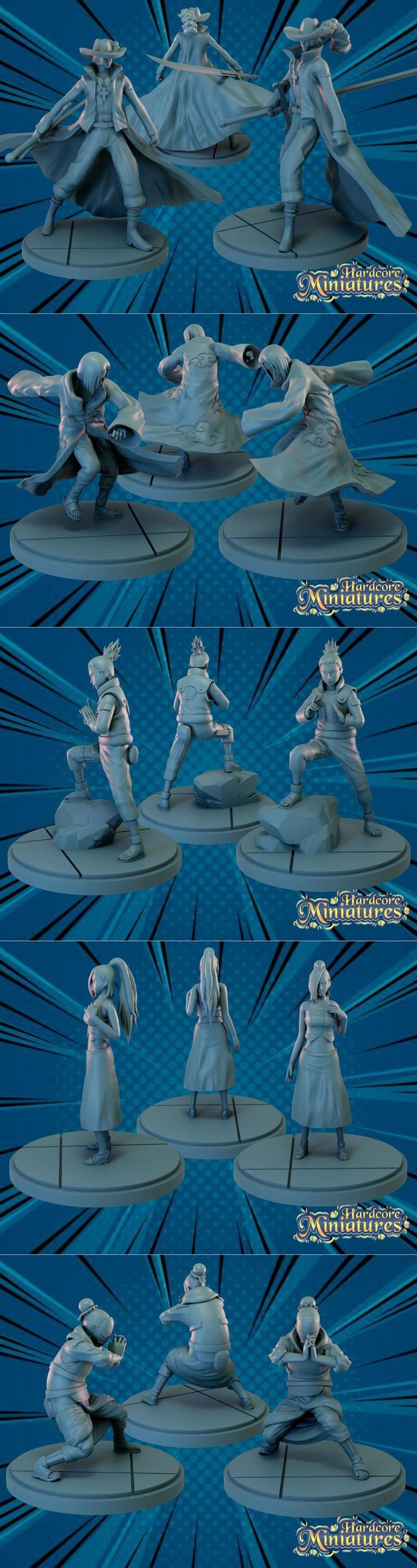 漫威危机协议 3D打印迷你模型|Hardcore Miniatures – Marvel Crisis Protocol – 3D Print Model STL