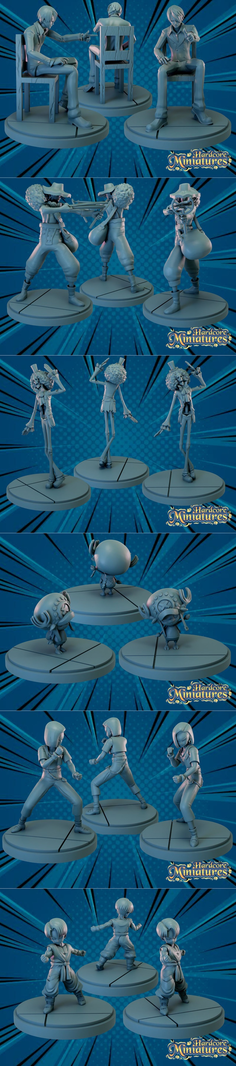 漫威危机协议 3D打印迷你模型|Hardcore Miniatures – Marvel Crisis Protocol – 3D Print Model STL