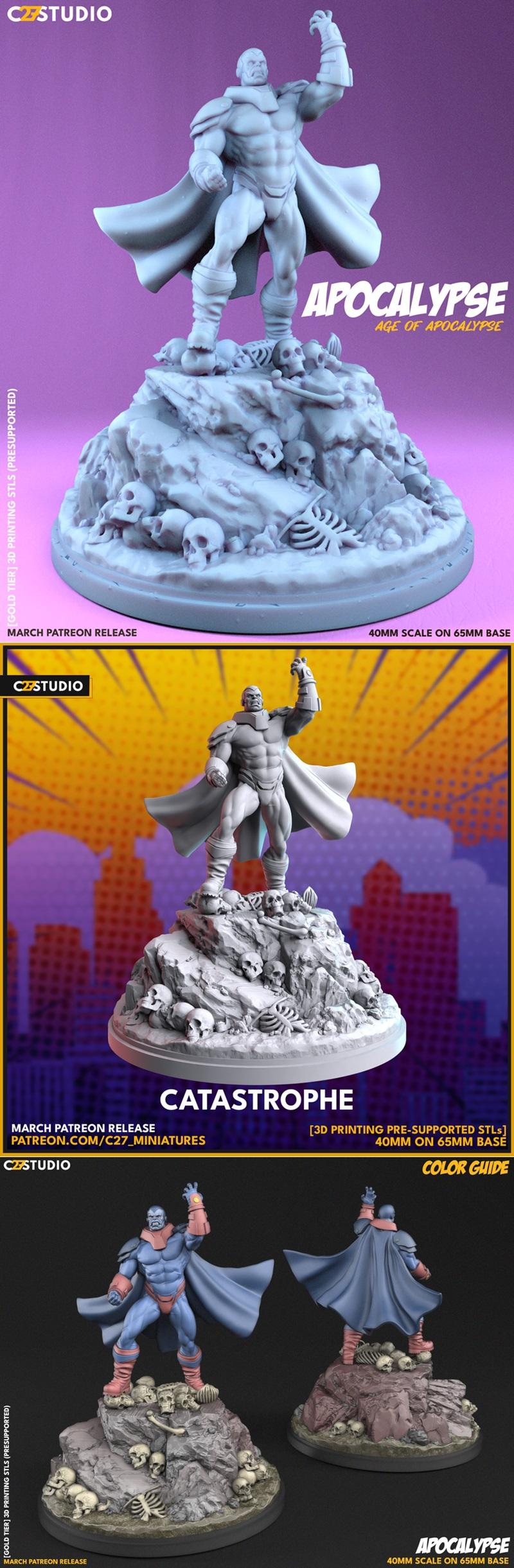 C27迷你模型：末日降临——3D打印可打印模型|C27 Minis – Apocalypse – 3D Print Model STL