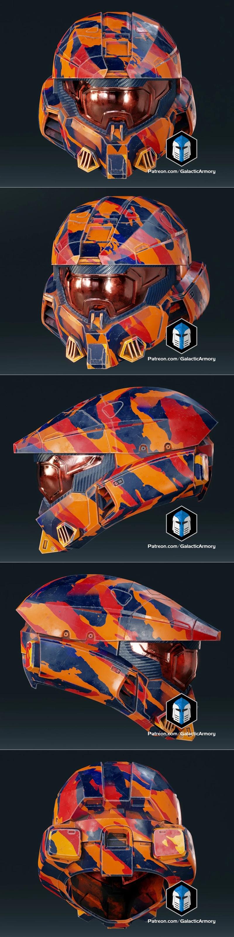 Halo Mark 7头盔V2 3D打印模型|Halo Mark 7 Helmet V2 – Galactic Armory – 3D Print Model STL