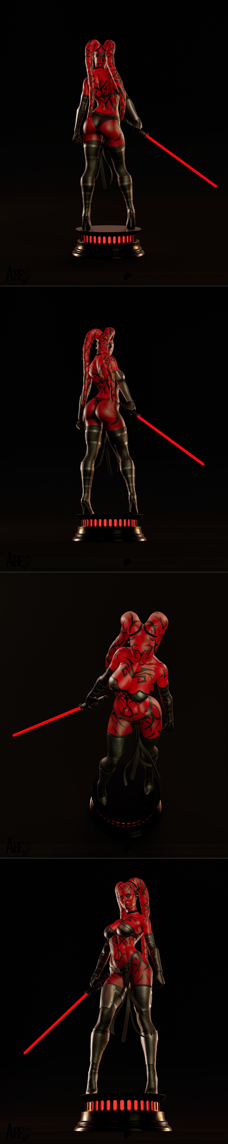 Abe3D - 达斯·塔隆 - 3D打印模型|Abe3D – Darth Talon – 3D Print Model STL