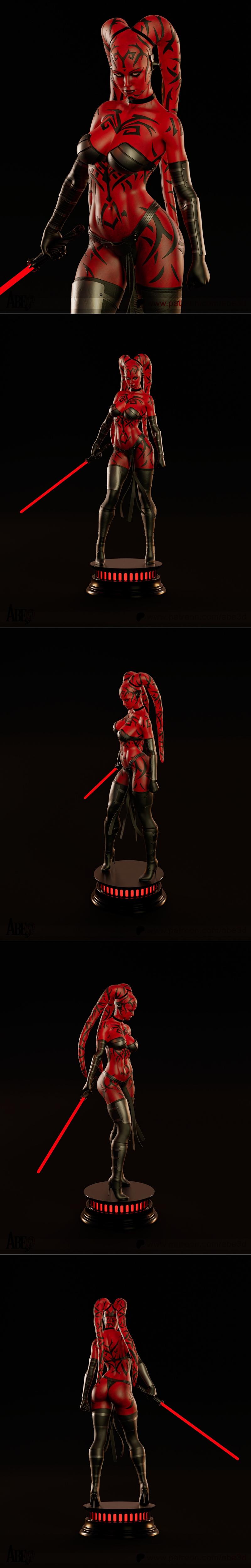 Abe3D - 达斯·塔隆 - 3D打印模型|Abe3D – Darth Talon – 3D Print Model STL