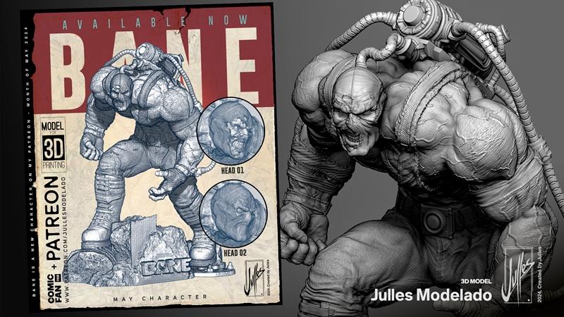 Julles模型制作 - Bane - 3D打印模型 STL|Julles Modelado – Bane – 3D Print Model STL