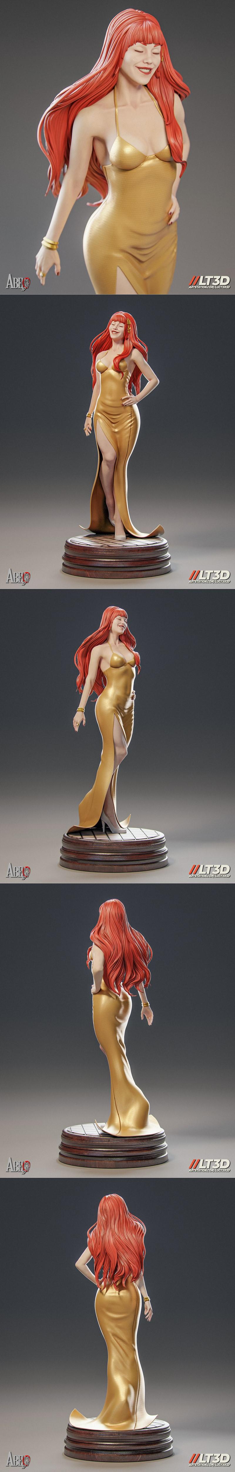 Abe3D - 玛丽珍 - 3D打印模型|Abe3D – Mary Jane – 3D Print Model STL