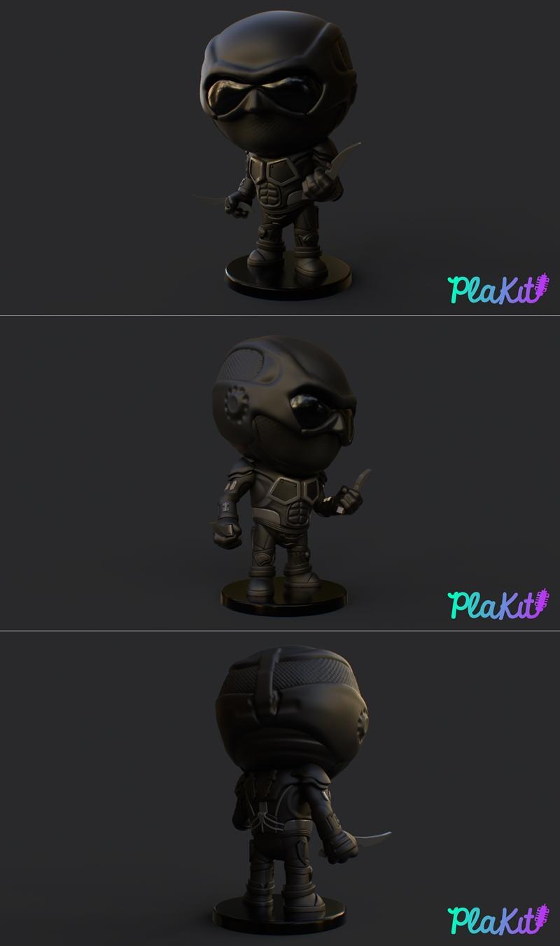 PlaKit 男孩黑夜诺克 3D打印模型|PlaKit – The Boys Black Noir – 3D Print Model STL