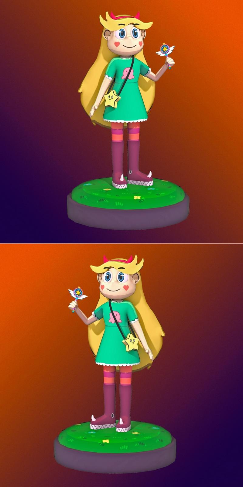 星蝶——3D打印模型|Star Butterfly – 3D Print Model STL