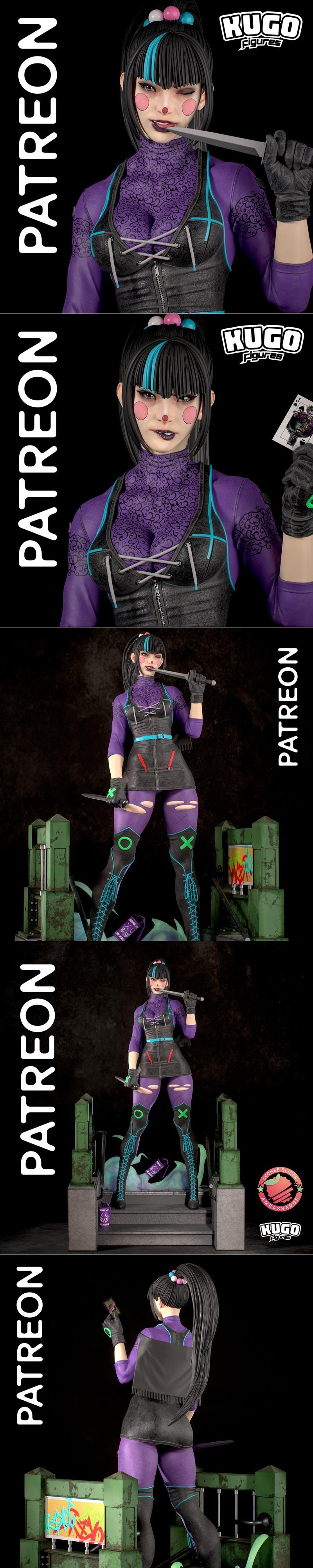 Kugo Figures – Punchline – 3D Print Model STL
